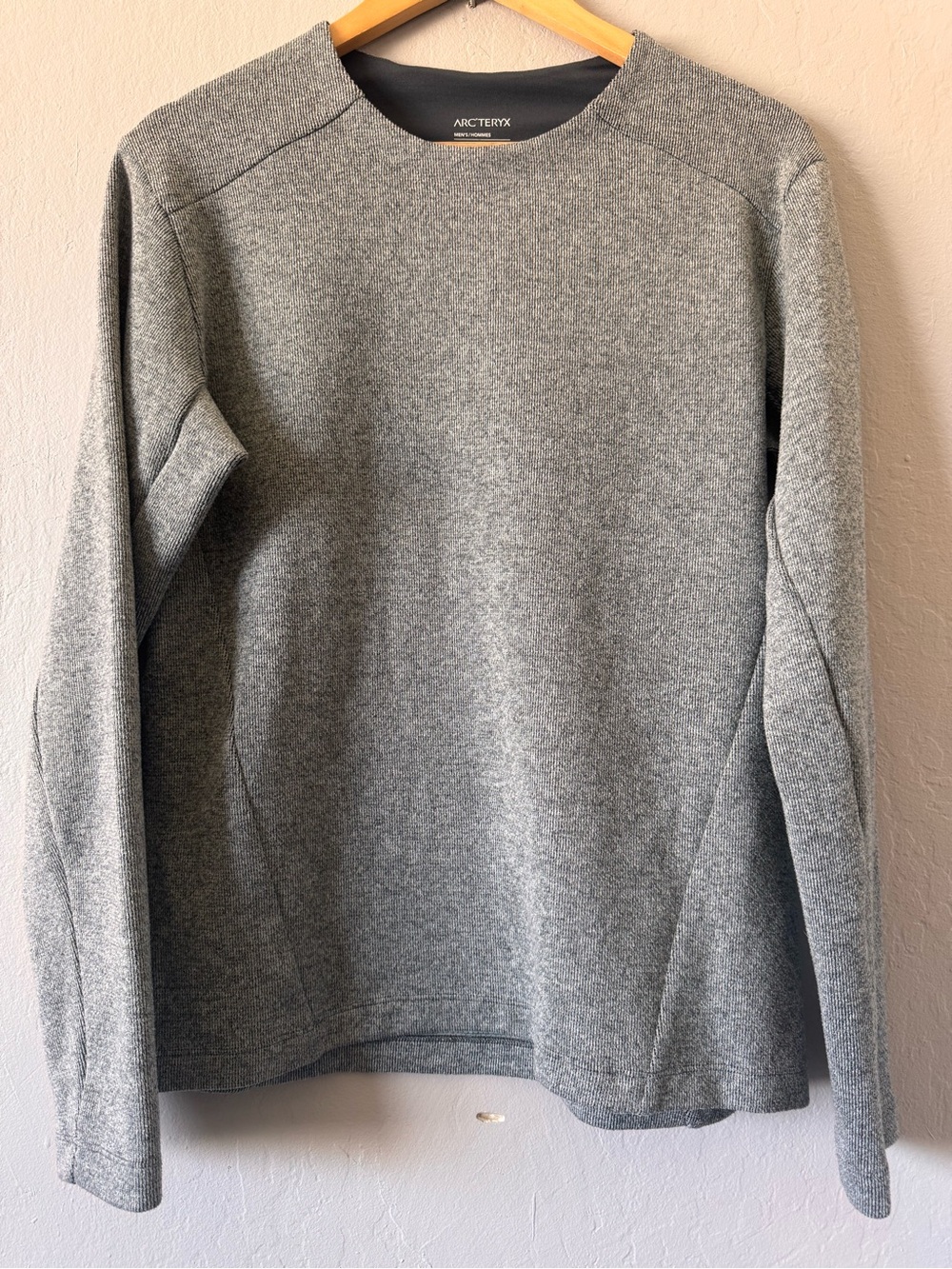 Arc'teryx Men's Covert LT Pullover Heather Gray Crewneck Sweater Small Gorpcore